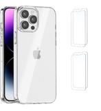 iPhone 14 pro max hoesje (trans) + 4 protectors, Ophalen of Verzenden, Nieuw, IPhone 14 Pro Max