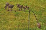 Tuinsteker, tuinprikker, windspel balans met 3 Schapen bruin, Tuin en Terras, Ophalen of Verzenden, Nieuw