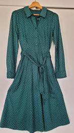 King Louie Jurk - Donkergroen met Stippen - Maat M, Kleding | Dames, Jurken, Ophalen of Verzenden