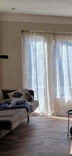 Beige Inbetween Gordijnen - Zo goed als nieuw!, 200 cm of meer, Wit, Inbetweens, Ophalen of Verzenden