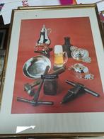 Grolsch bier poster in lijst Fries museum 35 x 45 11, Ophalen of Verzenden, Zo goed als nieuw, Reclamebord, Plaat of Schild, Grolsch