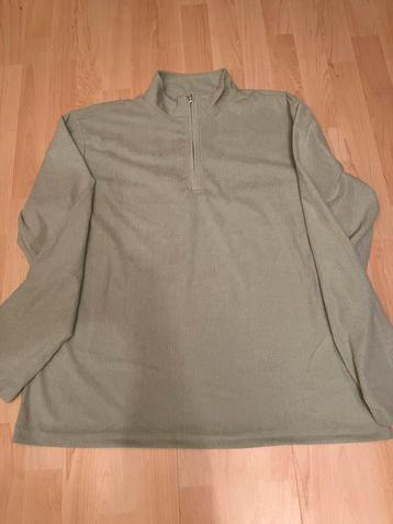 Groene rib trui met rits NIEUW maat xxl maar valt klein uit beschikbaar voor biedingen