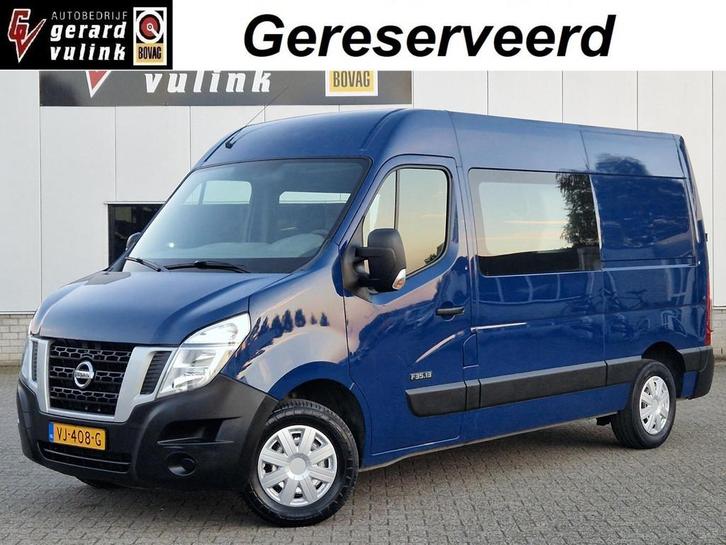 Nissan NV400 2.3 dCi L2H2 DC 5-PERSOONS AIRCO TREKHAAK, Auto's, Bestelauto's, Bedrijf, Te koop, ABS, Airconditioning, Alarm, Boordcomputer