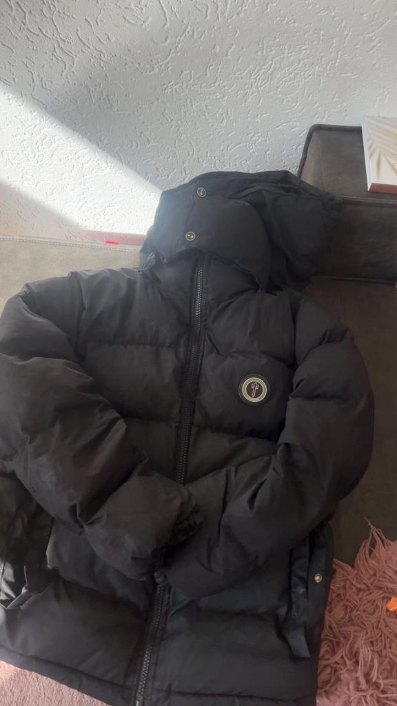 Trapstar jas, Kleding | Heren, Jassen | Winter, Zo goed als nieuw, Zwart, Ophalen