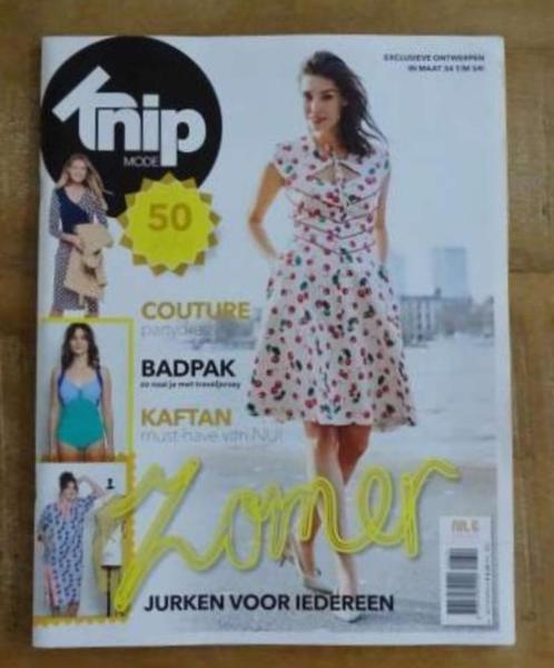 Knipmode nummer 6 juni 2019 alle patronen maat 34 t/m 54 XL, Hobby en Vrije tijd, Kledingpatronen, Zo goed als nieuw, Vrouw, Knipmode