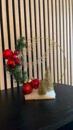 Kerst stukje staand met 30 cm doorsnede gouden ring, Ophalen, Zo goed als nieuw