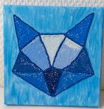 Gondas Creaties Schilderij op doek diamond painting blauw, Ophalen of Verzenden