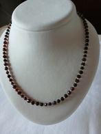 Granaten snoertje 46.5 cm, Sieraden, Tassen en Uiterlijk, Kettingen, Verzenden, Gebruikt, Rood, Steen of Mineraal