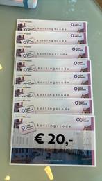 Kortingsbon hotel giftcard €20, Eén persoon, 3 overnachtingen of meer