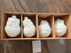 Kerst decoratie uiltjes wit, Ophalen of Verzenden, Zo goed als nieuw