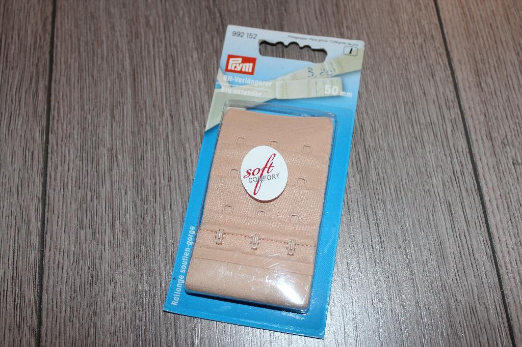 Prym BH verlengstuk beige - 50 mm 992152 #2190, Ophalen of Verzenden, Nieuw, Rits of Sluiting