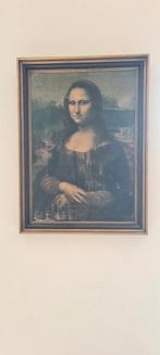 Vintage Mona Lisa kunstdruk (1936) in originele lijst!, Antiek en Kunst, Ophalen of Verzenden