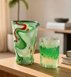 Murano Nachtset Groen (1) met Certificaat Diego Vio, Ophalen