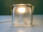 Vintage Ikea Ice Cube Tafellamp, Huis en Inrichting, Lampen | Tafellampen, Ophalen of Verzenden, Zo goed als nieuw, Glas, Minder dan 50 cm