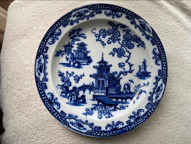 Antiek Engels bord  John Dimmock & Co. (ca. 1875-1904), Antiek en Kunst, Antiek | Wandborden en Tegels, Ophalen of Verzenden