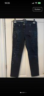 Versace Ripped Jeans Maat 30 met Borduursels - Nieuw, Verzenden, Nieuw, Zwart, W30 - W32 (confectie 38/40)