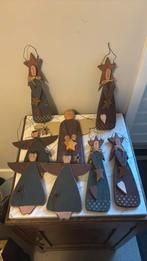 Vintage kerst! 9 engelse houten engelen merk appletree, Diversen, Kerst, Ophalen of Verzenden, Zo goed als nieuw