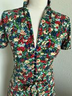King Louie maat L bloemen Emmy jurk, Kleding | Dames, Blauw, Maat 42/44 (L), Ophalen of Verzenden, Zo goed als nieuw