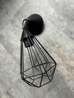 Zwarte Metalen Wandlamp Industrieel Design, Ophalen, Zo goed als nieuw, Metaal, Modern