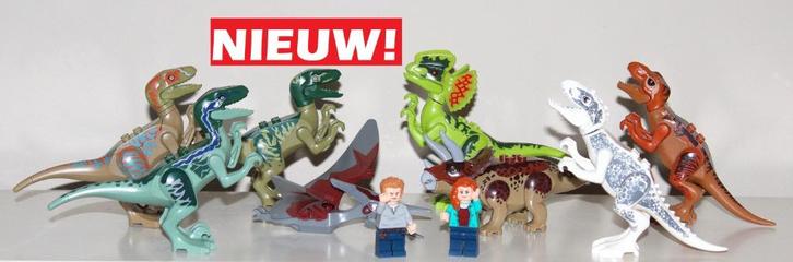 Jurassic Park - World dino dinosaurus set van 8 dino's, Kinderen en Baby's, Speelgoed | Actiefiguren, Nieuw, Ophalen of Verzenden