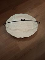 serveerschaal in smeedijzeren standaard, Antiek en Kunst, Ophalen of Verzenden