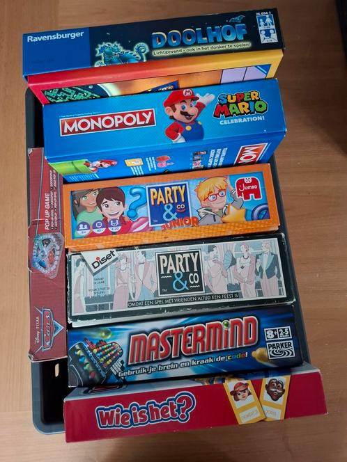 Diverse spellen!, Hobby en Vrije tijd, Gezelschapsspellen | Bordspellen, Zo goed als nieuw, Ophalen