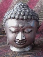 Origineel oud Oosters brons hoofd van Boeddha 16,5 cm.