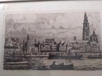 Antwerpse skyline ets, Ophalen of Verzenden