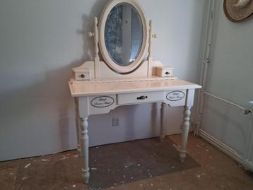 Kap-/toilettafel, landelijk inclusief kruk (Riviera Maison beschikbaar voor biedingen