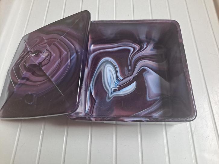 Andries Copier Dekseldoos - De Lindeboom - Glas, Antiek en Kunst, Antiek | Glas en Kristal, Ophalen of Verzenden