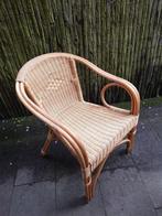 rotan bamboe stoel vintage retro, Huis en Inrichting, Stoelen, Bruin, Zo goed als nieuw, Eén, Ophalen