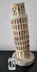 De toren van Pisa 35 cm+een  glazen presse papier  van 6 cm, Verzamelen, Overige typen, Ophalen of Verzenden, Zo goed als nieuw