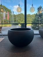 Plantenbak Elena 120x75 antraciet, Ophalen, Kunststof, 40 cm of meer, Rond