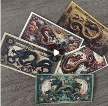 5 Drakenbiljetten beschikbaar voor biedingen