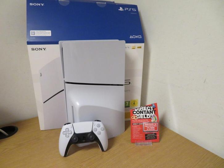 Playstation 5 Slim Disc 1TB | Pawn Eindhoven, Spelcomputers en Games, Spelcomputers | Sony PlayStation 5, Zo goed als nieuw, Playstation 5