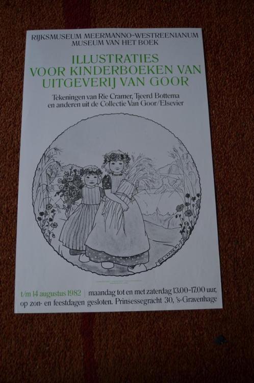 Museumtentoonstellingen op een poster Meermanno Den Haag, Verzamelen, Posters, Zo goed als nieuw, Overige onderwerpen, A1 t/m A3