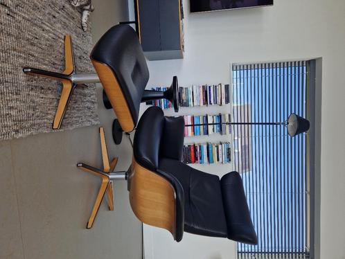 Fauteuil Conform Time Out + hocker, Huis en Inrichting, Fauteuils, Gebruikt, Hout, Leer, Metaal, 75 tot 100 cm, 75 tot 100 cm