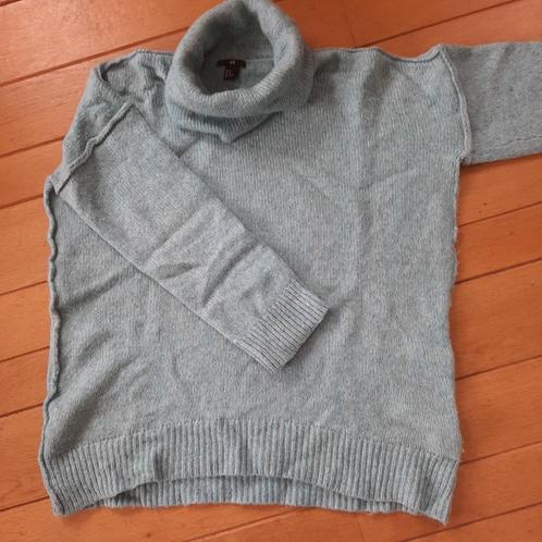 H&M koltrui trui licht blauw wol maat M, Kleding | Dames, Truien en Vesten, Zo goed als nieuw, Maat 38/40 (M), Blauw, Ophalen of Verzenden
