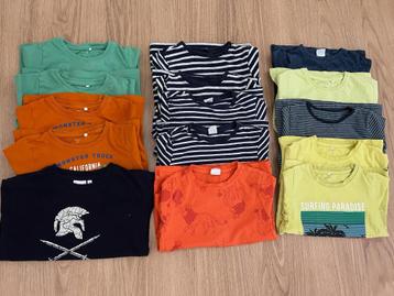15 mooie T-shirts, Maat 110/116, €1,50 per stuk, Zgan! beschikbaar voor biedingen