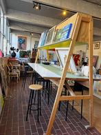 Hoge lees/knutsel/sta tafel voor ca. 8 personen, Huis en Inrichting, Tafels | Statafels, Ophalen, Zo goed als nieuw