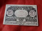 Oostenrijk - notgeld Kurortes Vöslau 20 Heller UNC (bb 578, Ophalen of Verzenden, Oostenrijk, Los biljet