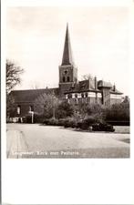 Langweer - Kerk met Pastorie, Verzenden, 1940 tot 1960, Ongelopen, Friesland