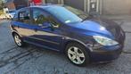 Peugeot 307 1.6i 2001 Koude Airco! Sportvelgen Nieuwe apk!, Voorwielaandrijving, Zwart, 4 cilinders, Blauw