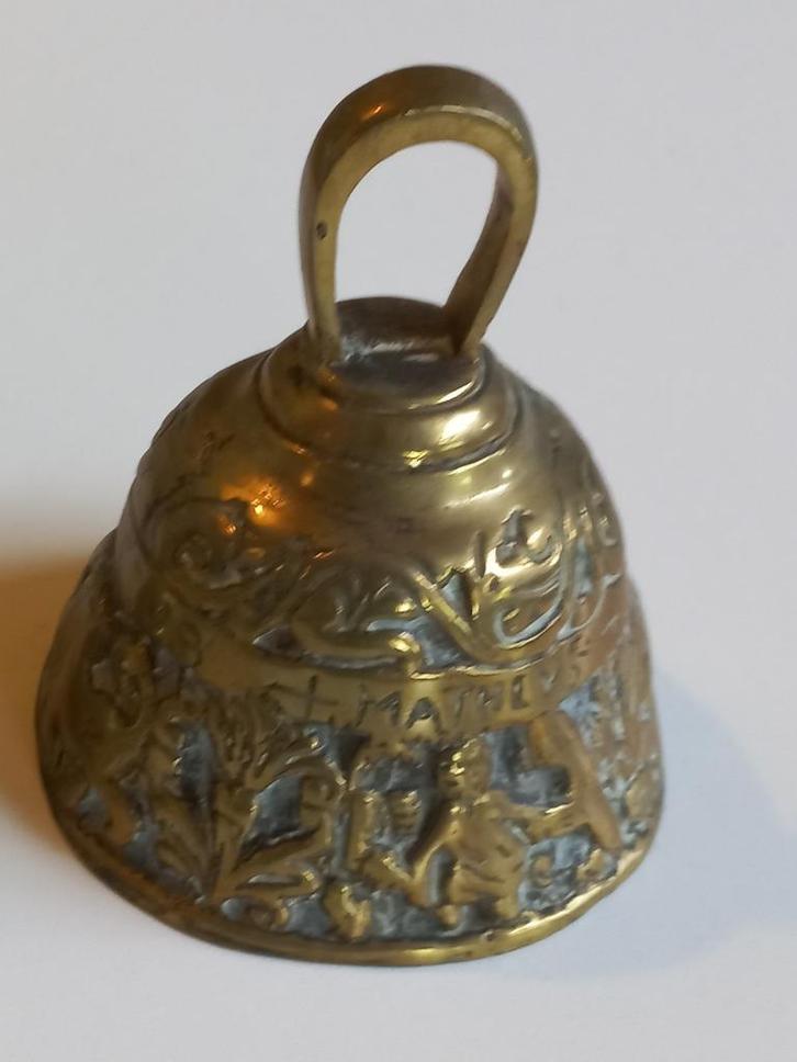 Koperen 4 apostelenbel, tafelbel, kloosterbel, Antiek en Kunst, Antiek | Koper en Brons, Koper, Ophalen of Verzenden