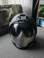 WARQ Full Face Airsoft Helm - Zwart/Grijs met Smoke Visor, Sport en Fitness, Schietsport-accessoires, Ophalen of Verzenden, Zo goed als nieuw