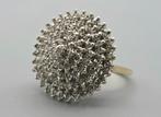 Gouden Vintage ring met 99 diamanten Ca: 1.00 ct. 2025/453, 18 tot 19, ., Ophalen of Verzenden, Zo goed als nieuw