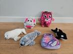 2x Zeehondje, Paillettenknuffel, Orka met tasje, Olifantje, Ophalen of Verzenden, Gebruikt, Overige typen