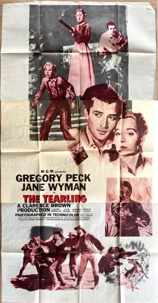 The Yearling (1946) / (1956) - Originele filmposter, Verzamelen, Posters, Gebruikt, Film en Tv, A1 t/m A3, Rechthoekig Staand