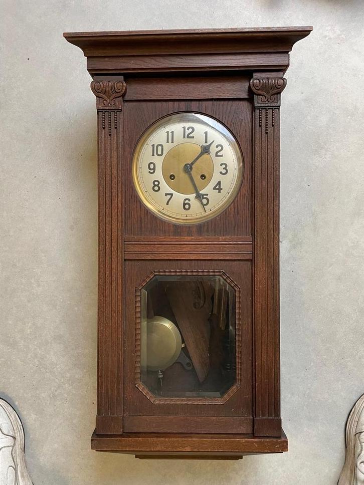 Antieke Wandklok - Volta Gong, Antiek en Kunst, Antiek | Klokken, Ophalen of Verzenden