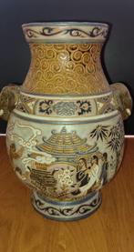 Prachtige Vintage Vietnamese Biên Hòa Vaas Art Deco, Antiek en Kunst, Ophalen of Verzenden